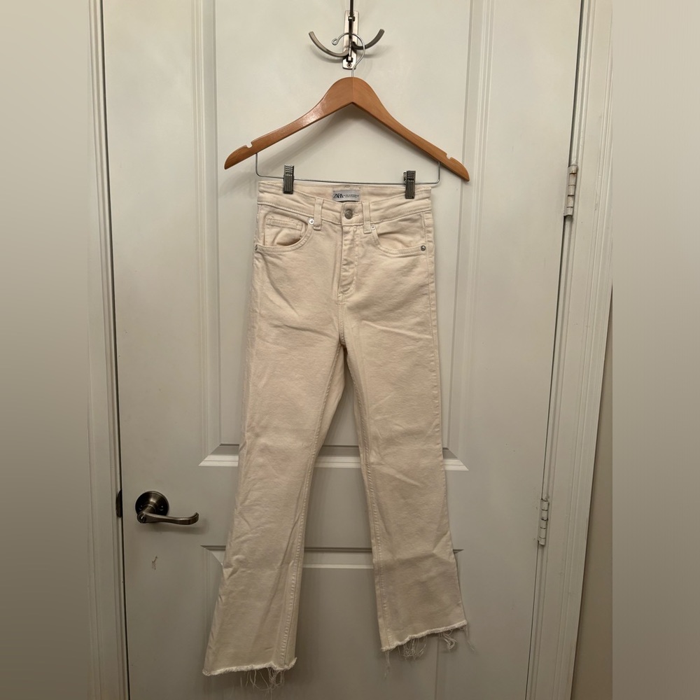 Zara Cream Jeans